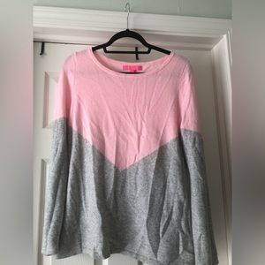 Lilly Pulitzer Cashmere Sweater pink/gray